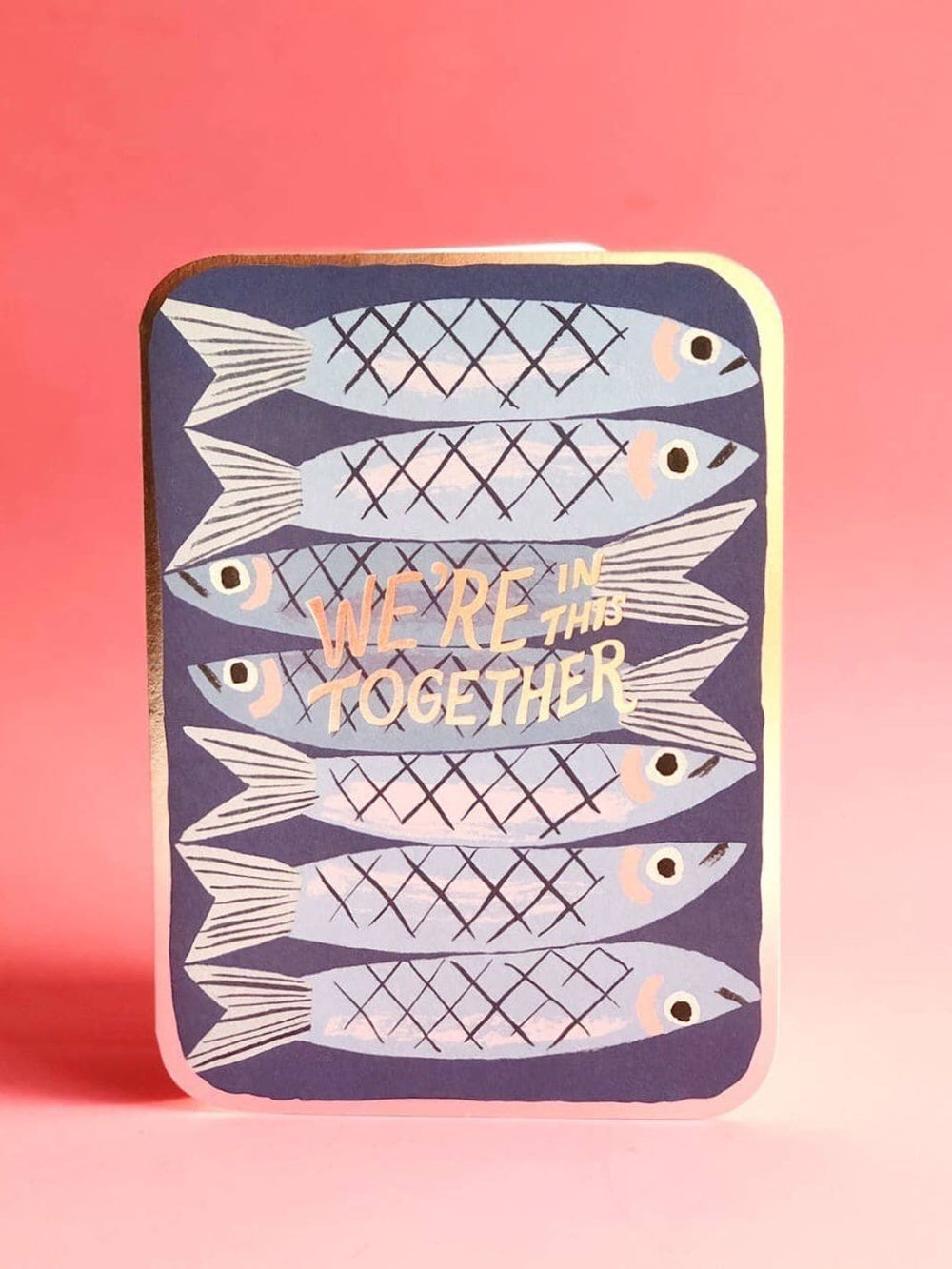 Red Cap Cards Sardines Encouragement Greeting Card by Danielle Kroll | Twentyseven Toronto