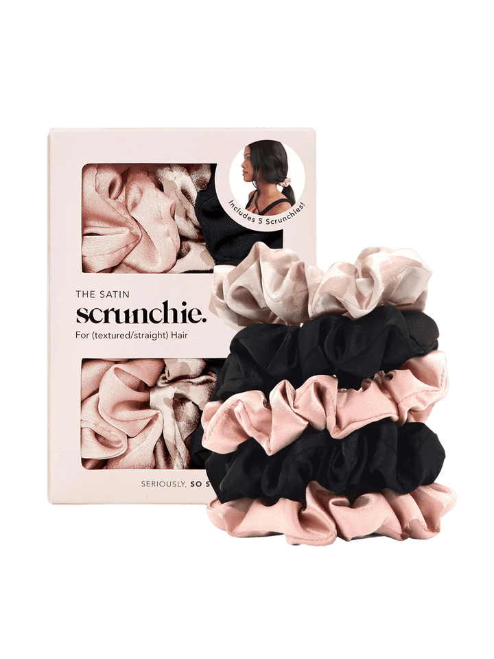 Twentyseven Toronto - KITSCH Satin Sleep Scrunchies 5pc - Assorted