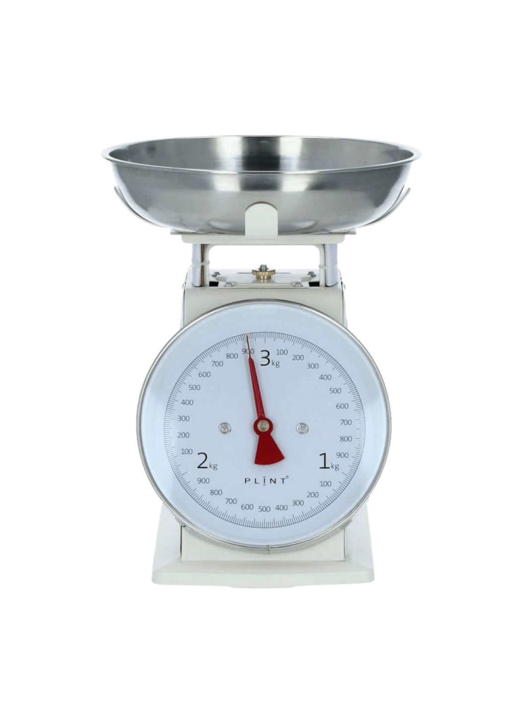 Cream coloured kitchen scale from Plint A/S on a transparent background | Twentyseven Toronto