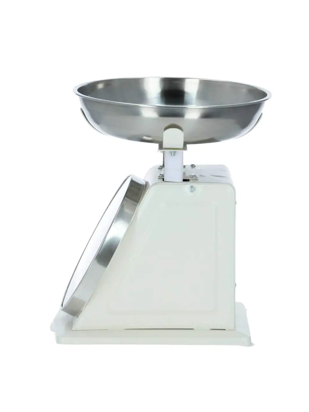 Cream coloured kitchen scale from Plint A/S on a white background | Twentyseven Toronto