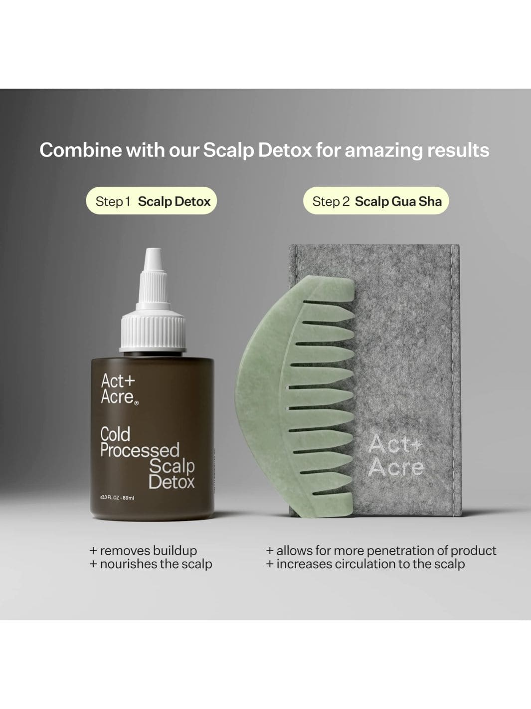 Act+Acre Scalp Gua Sha Comb | Twentyseven Toronto