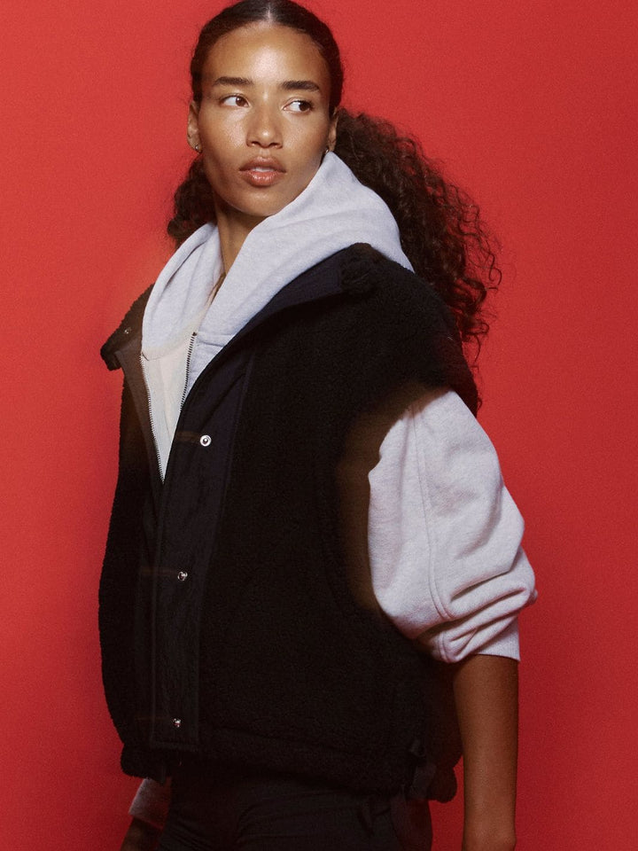Free People FP Movement Scout It Out Fleece Vest in Black | Twentyseven Toronto
