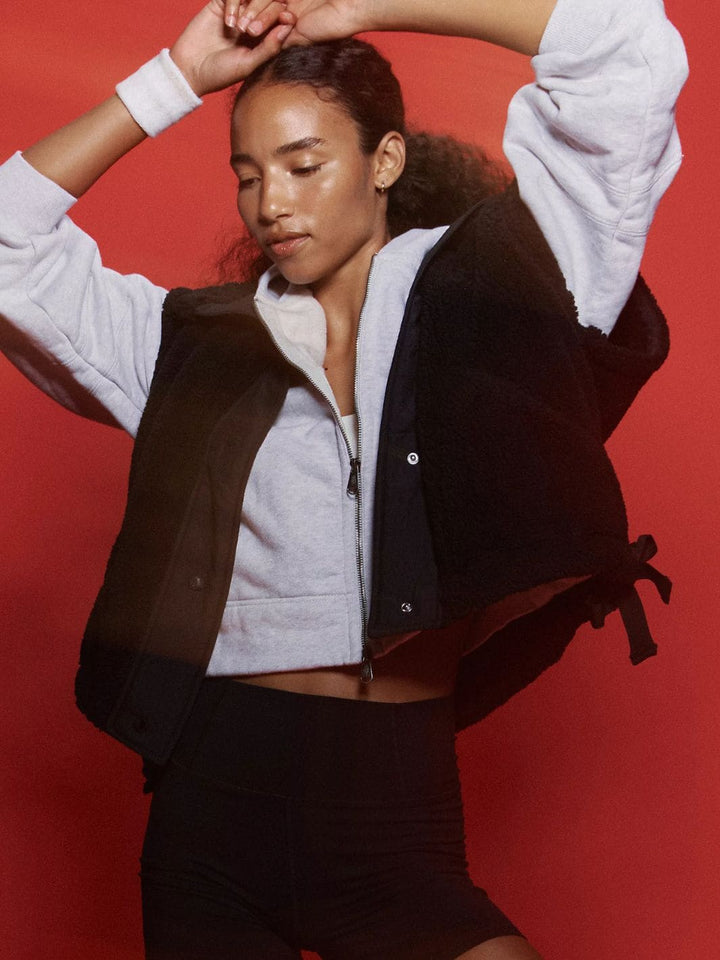 Free People FP Movement Scout It Out Fleece Vest in Black | Twentyseven Toronto