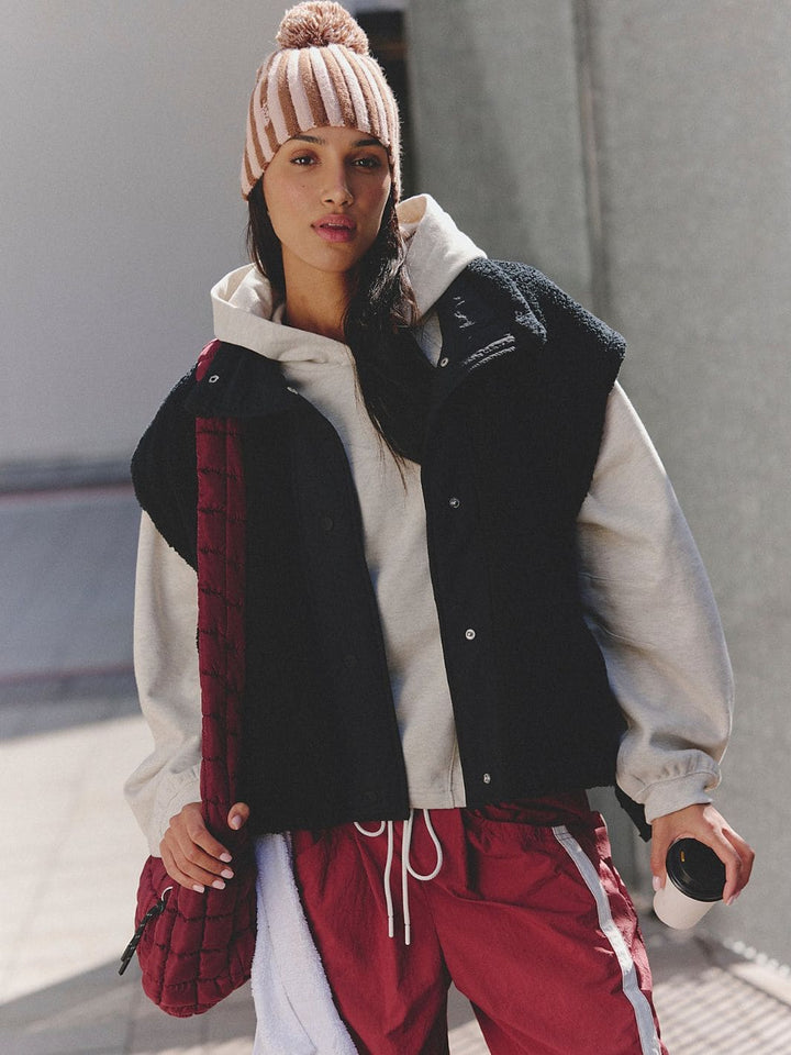 Free People FP Movement Scout It Out Fleece Vest in Black | Twentyseven Toronto