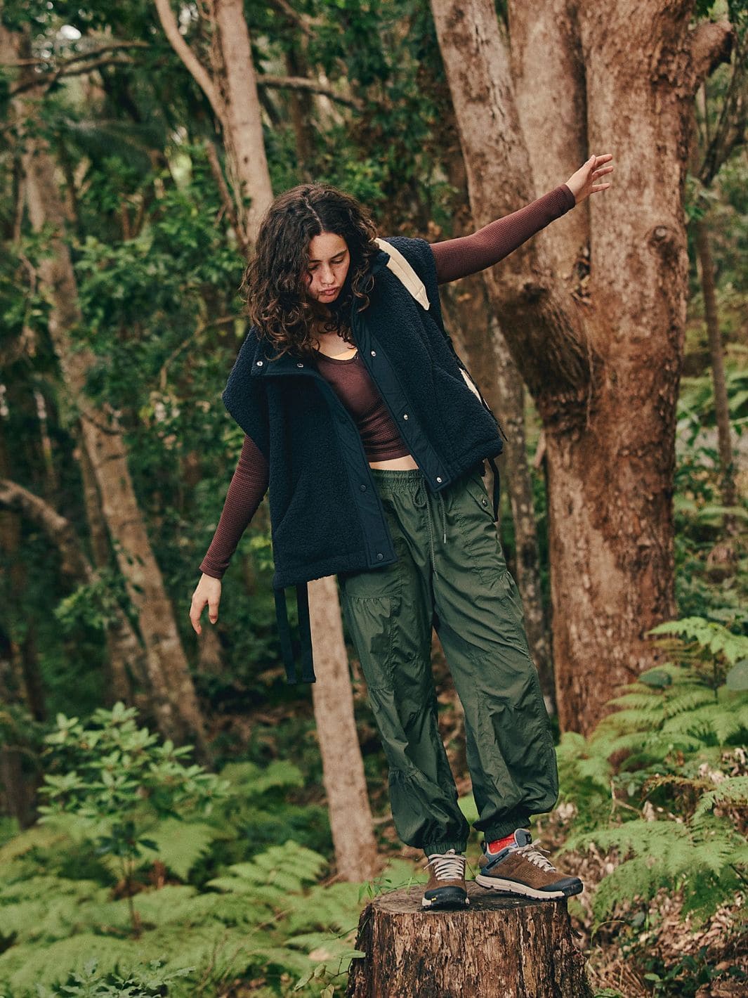Free People FP Movement Scout It Out Fleece Vest in Black | Twentyseven Toronto