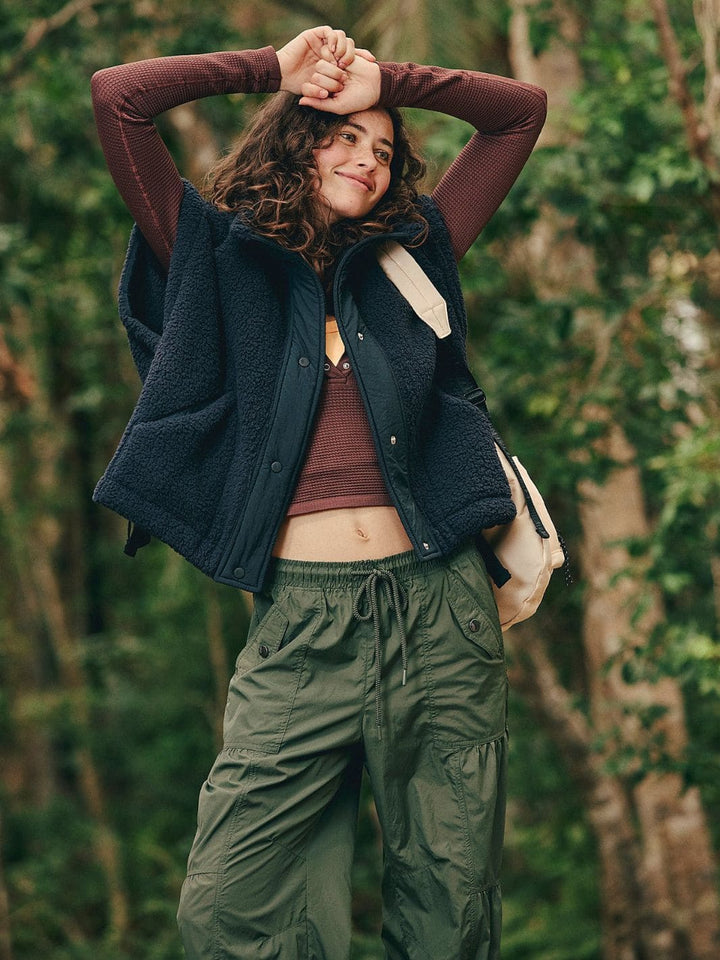 Free People FP Movement Scout It Out Fleece Vest in Black | Twentyseven Toronto