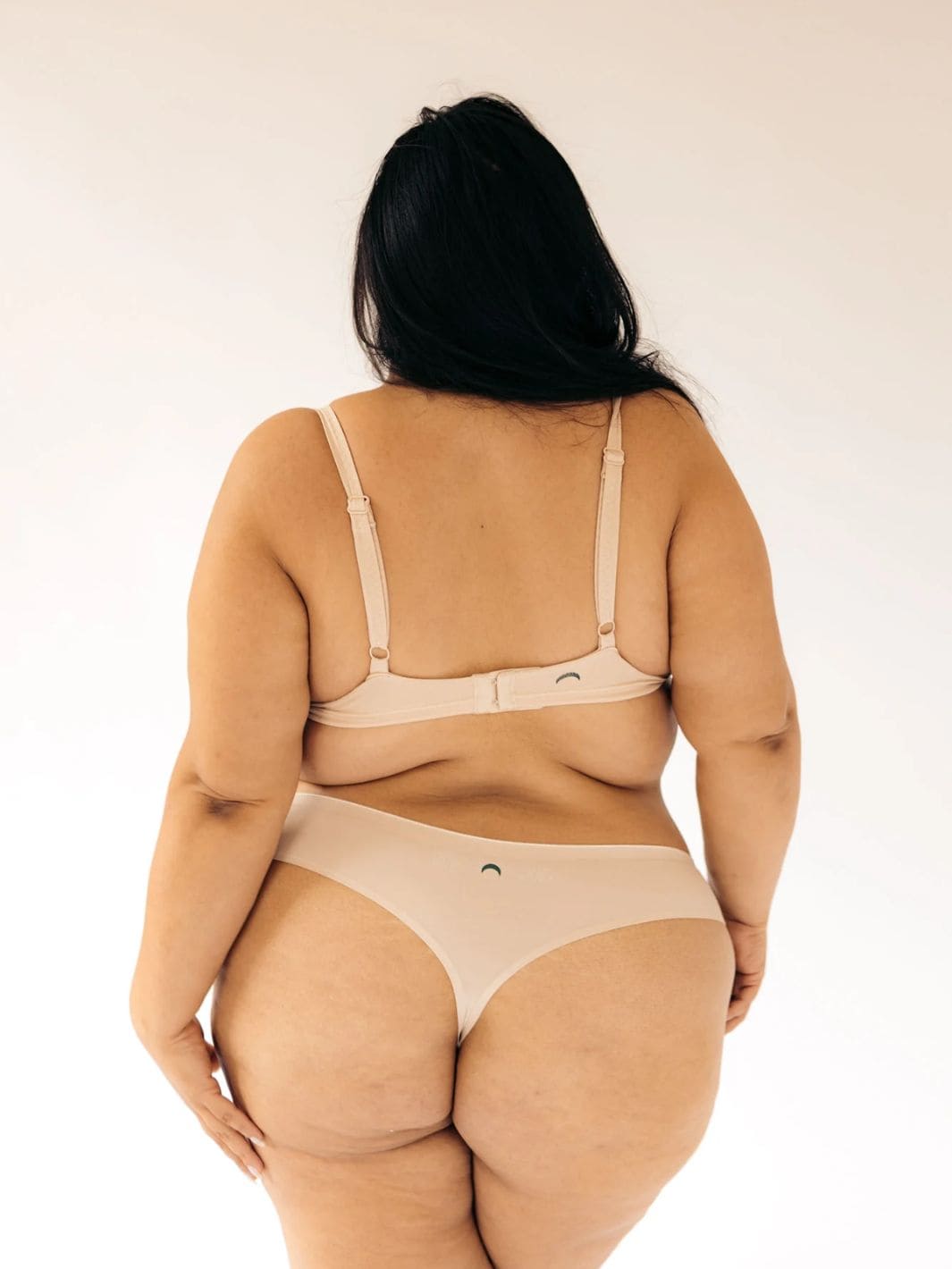 Huha Mineral Underwear Seamless Low-Mid Rise Thong in Beige | Twentyseven Toronto