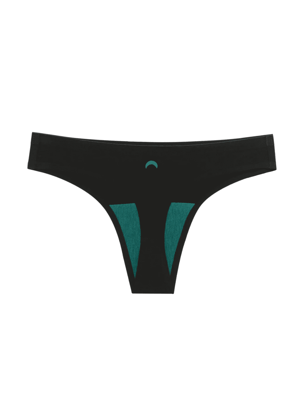 Huha Mineral Underwear Seamless Low-Mid Rise Thong in Black | Twentyseven Toronto