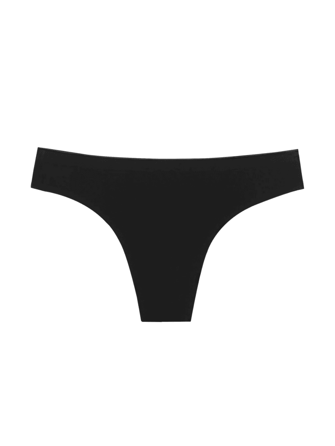 Huha Mineral Underwear Seamless Low-Mid Rise Thong in Black | Twentyseven Toronto