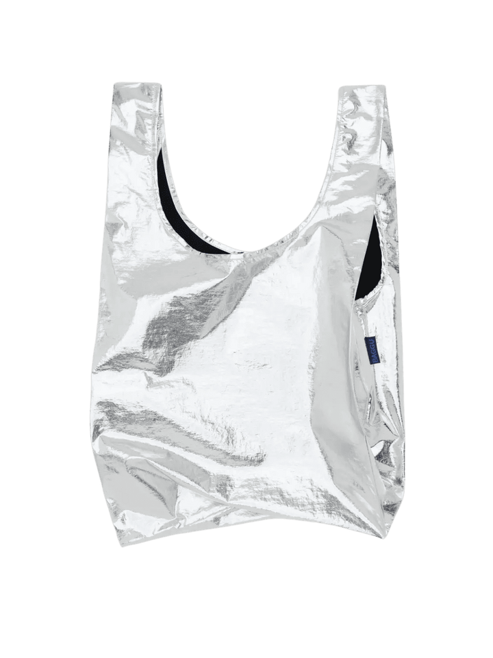 BAGGU Silver Metallic Bag | Twentyseven Toronto