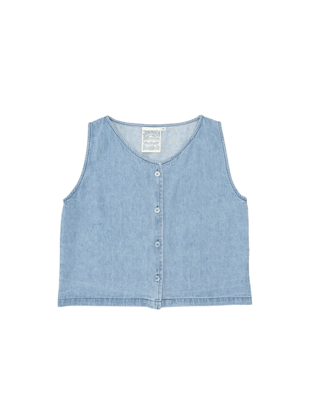 Light blue Jungmaven Skyline Summer Denim Vest - Light | Twentyseven Toronto