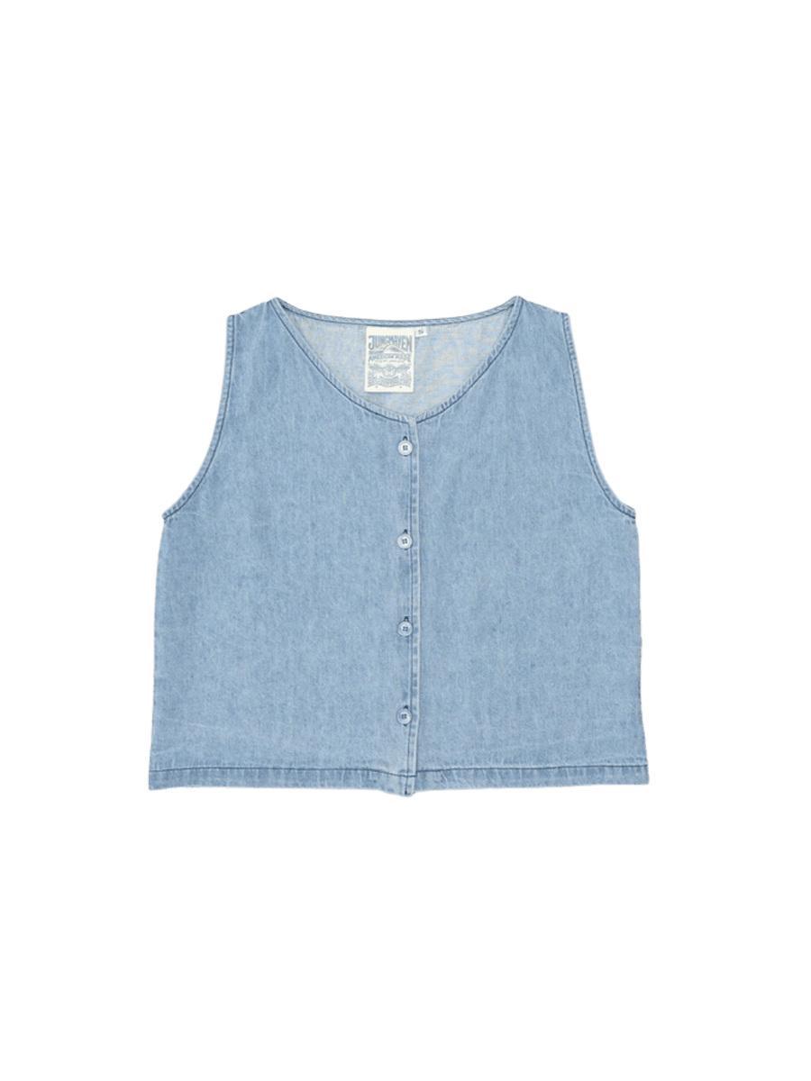Light blue Jungmaven Skyline Summer Denim Vest - Light | Twentyseven Toronto