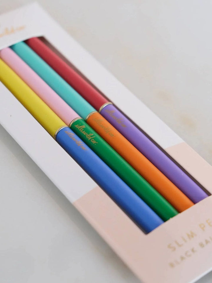 Idlewild Co. Slim Pens Set of Four in Duo-Tone Classic Rainbow | Twentyseven Toronto