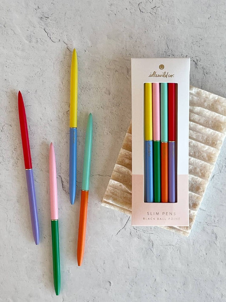 Idlewild Co. Slim Pens Set of Four in Duo-Tone Classic Rainbow | Twentyseven Toronto