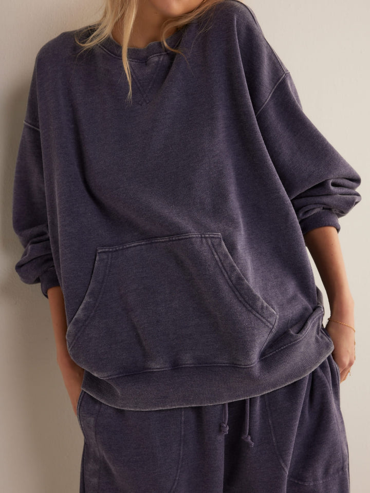 Free People Intimately Slow It Down Pullover in Peacoat | Twentyseven Toronto