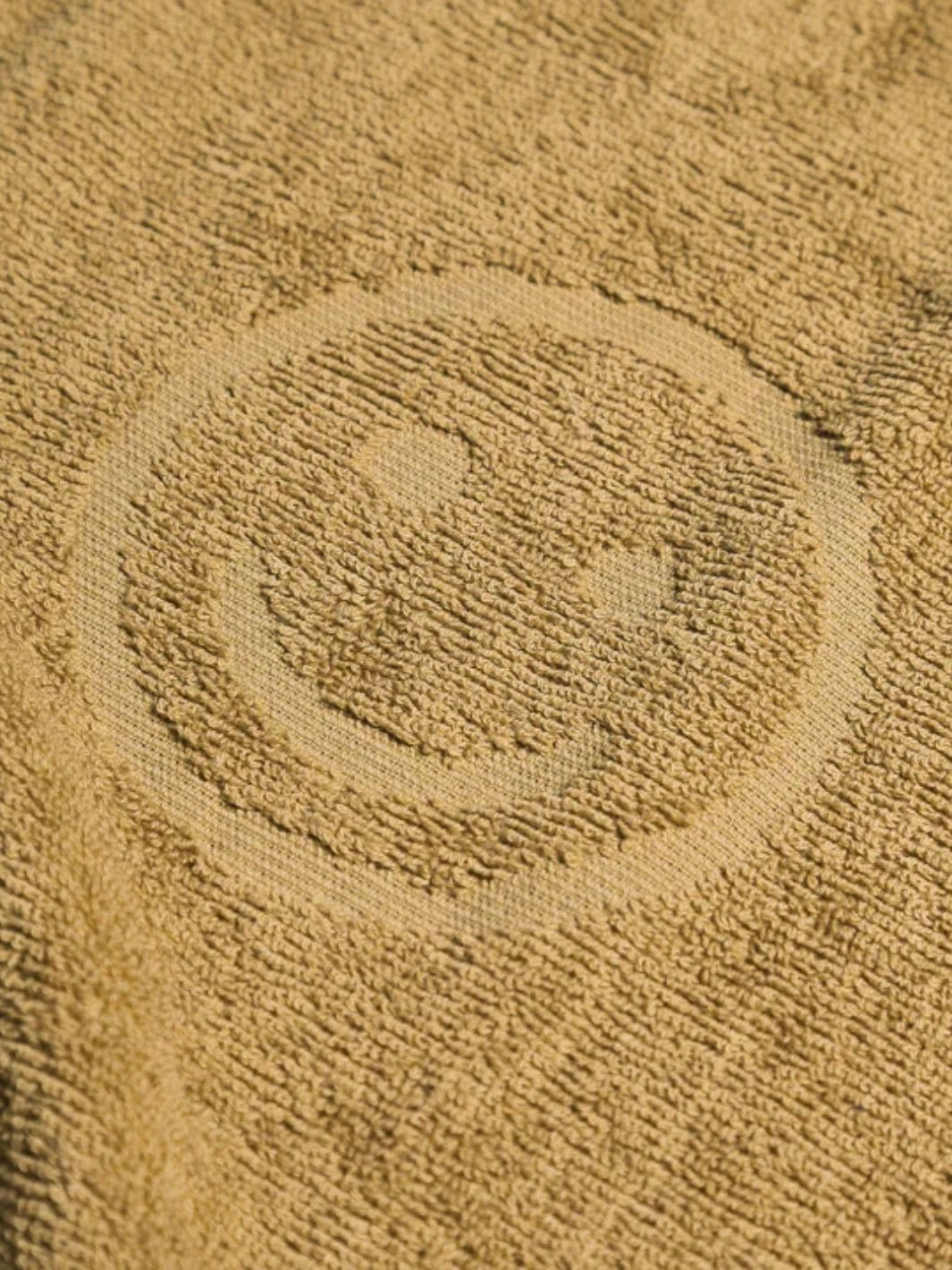 Twentyseven Toronto - Happy Place Poolside Smiley Terry Beach Towel - Dijon