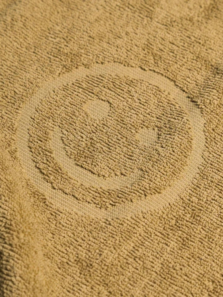 Twentyseven Toronto - Happy Place Poolside Smiley Terry Beach Towel - Dijon