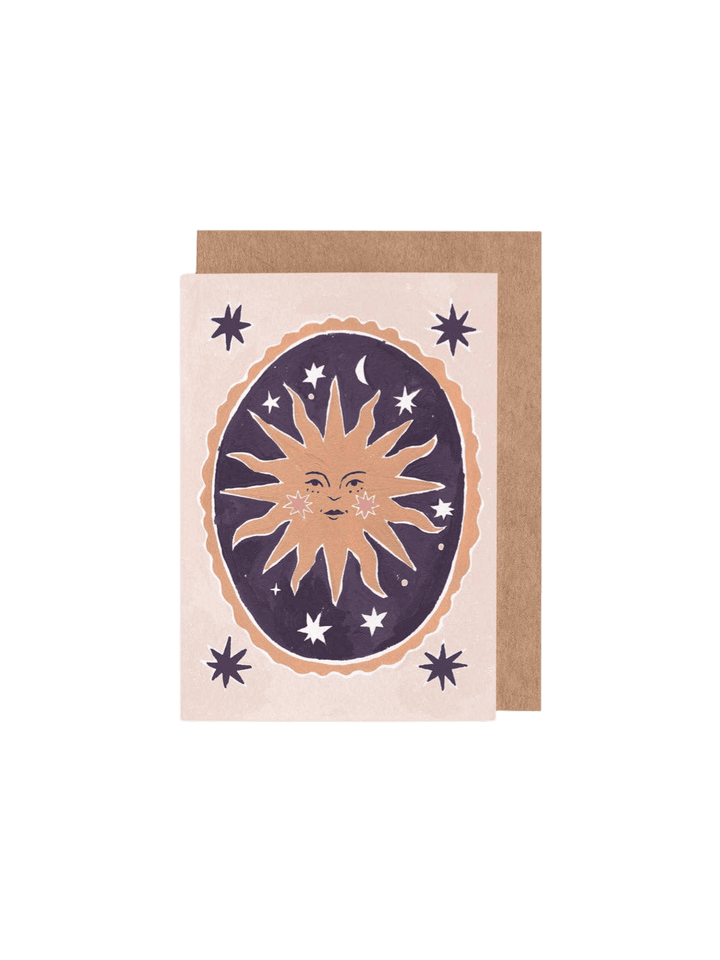 Sister Paper Co. Smiling Sun Mini Card | Blank Card | Mini Greeting Cards | Twentyseven Toronto