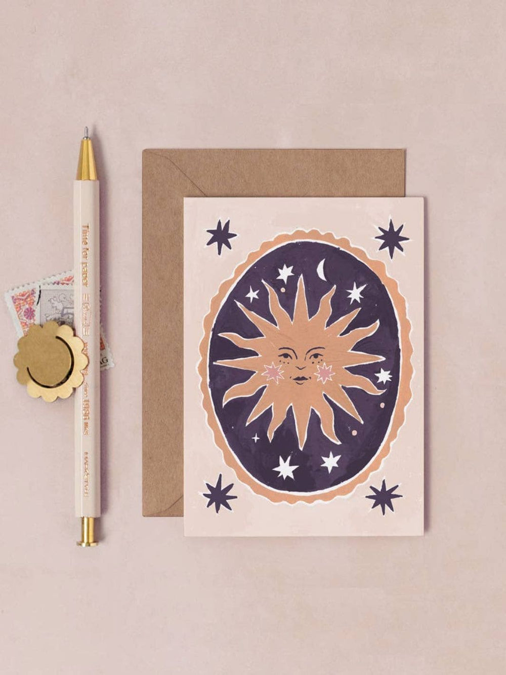 Sister Paper Co. Smiling Sun Mini Card | Blank Card | Mini Greeting Cards | Twentyseven Toronto