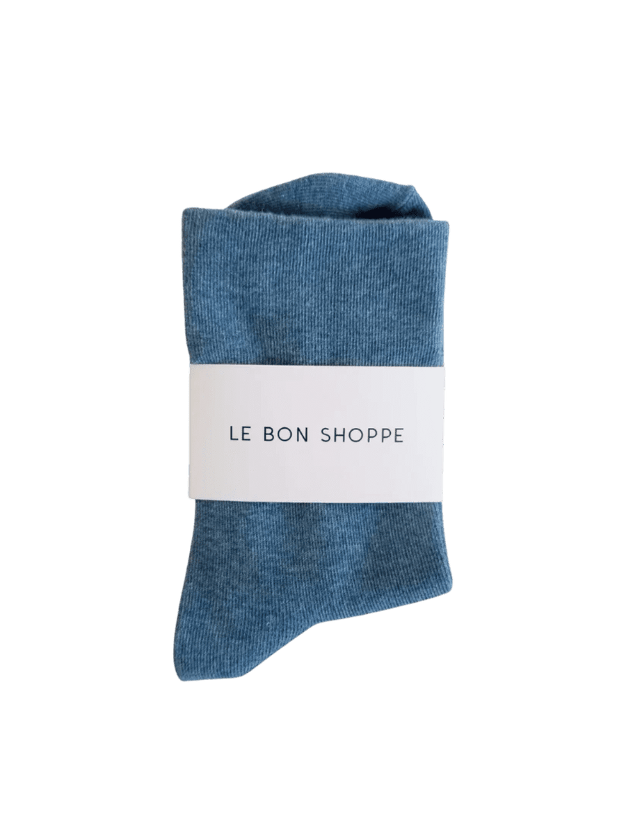 Le Bon Shoppe Sneaker Socks - Denim | Twentyseven Toronto