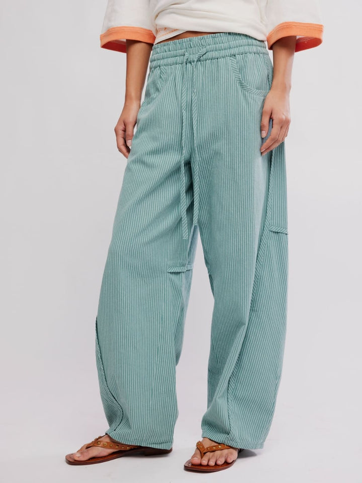 Free People Something Good Pant in Blue Trellis Combo | Twentyseven Toronto