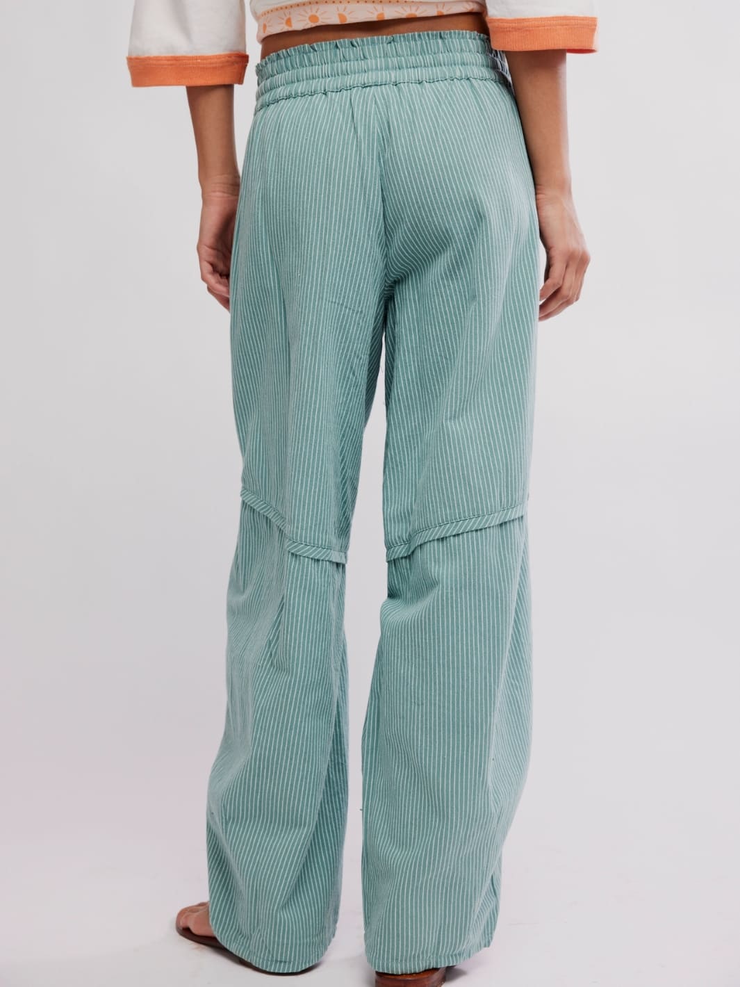 Free People Something Good Pant in Blue Trellis Combo | Twentyseven Toronto