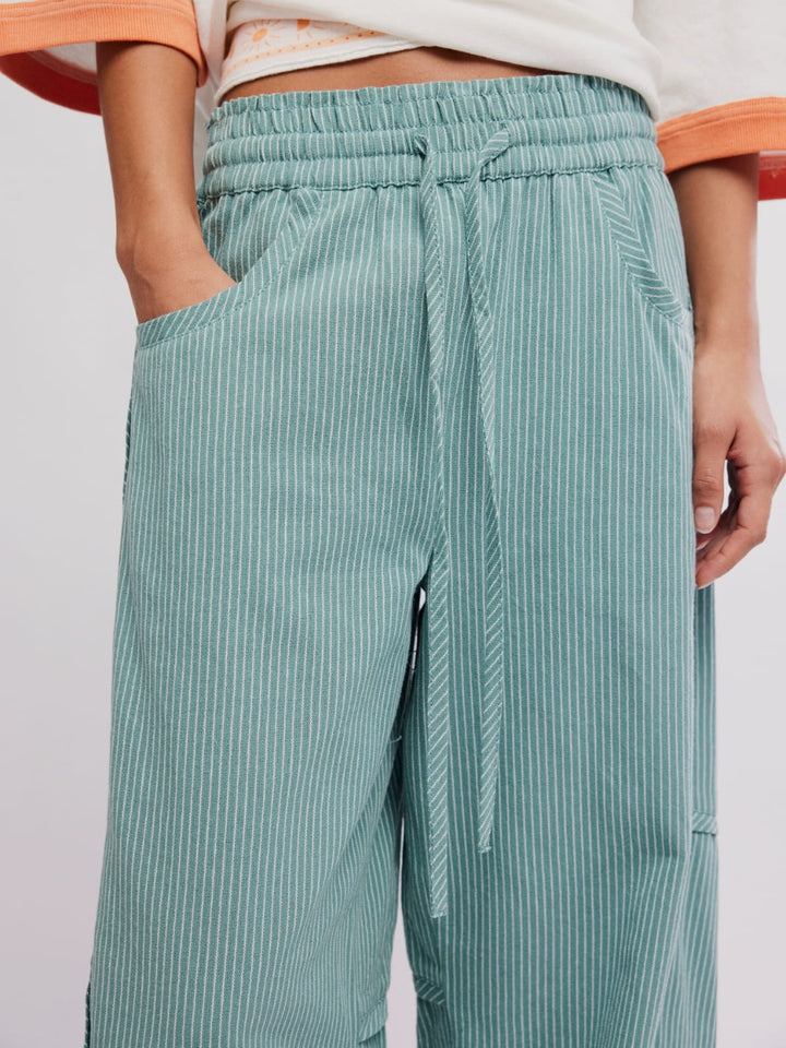 Free People Something Good Pant in Blue Trellis Combo | Twentyseven Toronto