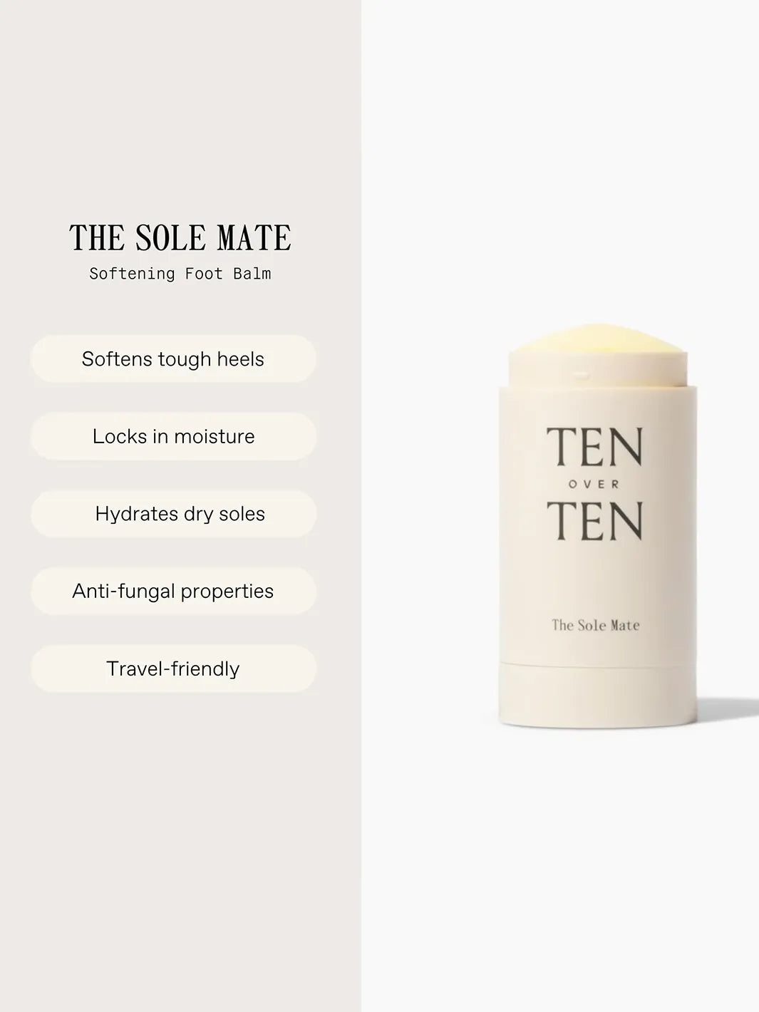 TENOVERTEN The Sole Mate softening foot balm with hydrating and moisture-locking benefits | Twentyseven Toronto
