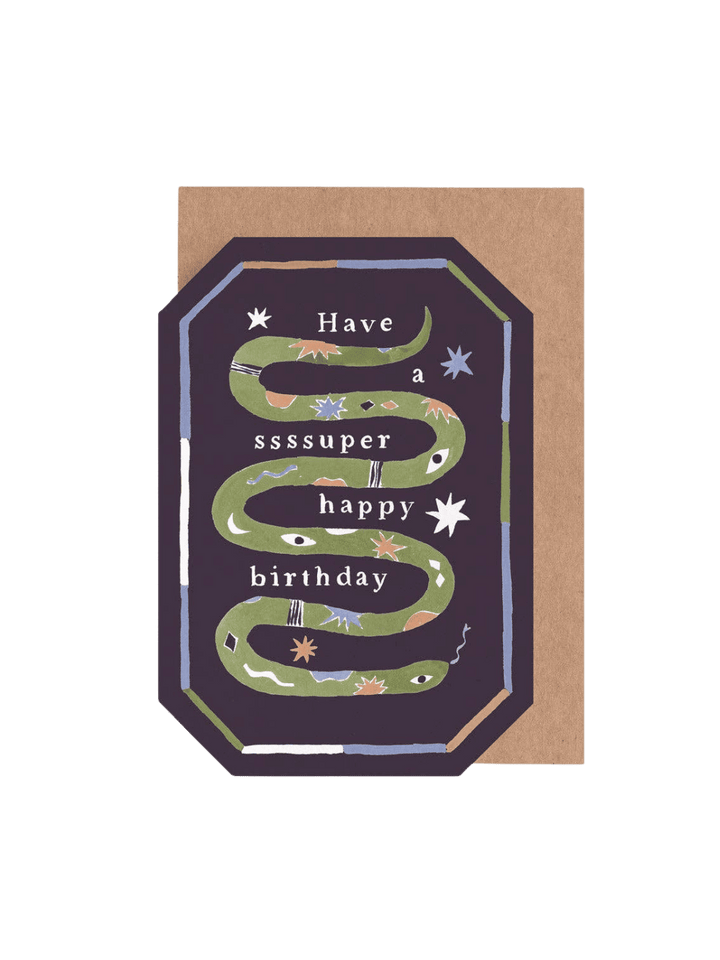 Sister Paper Co. Ssssuper Snake Birthday Card | Male Birthday Cards | Twentyseven Toronto