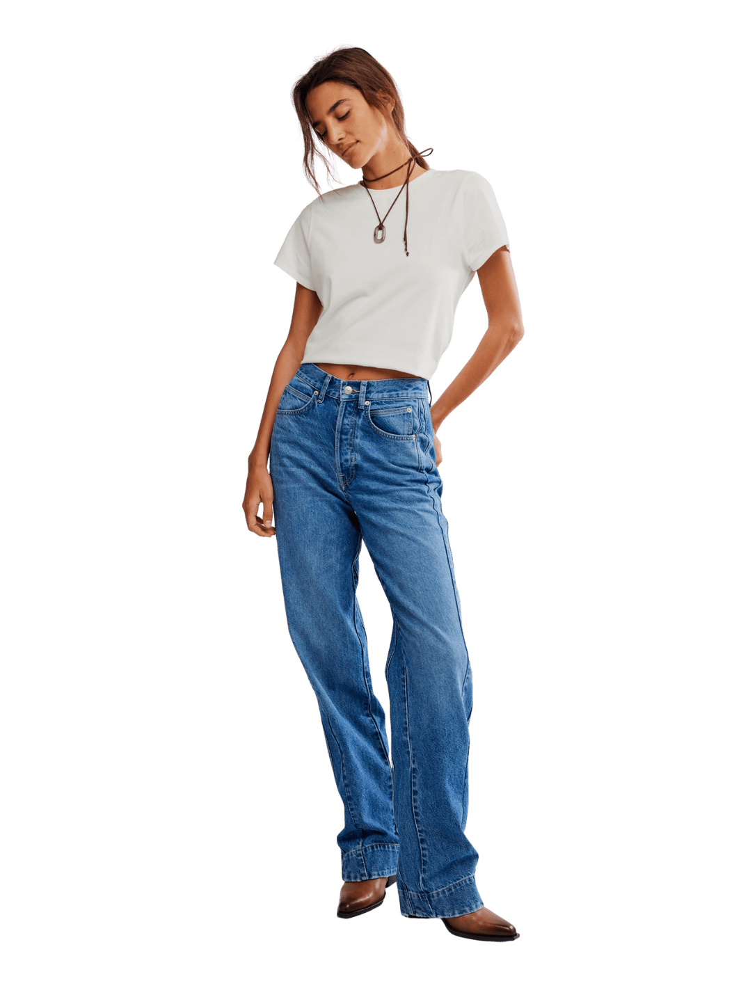 Free People We the Free Stick Around Slim Curve Jeans in Stay For The Morning | Twentyseven Toronto