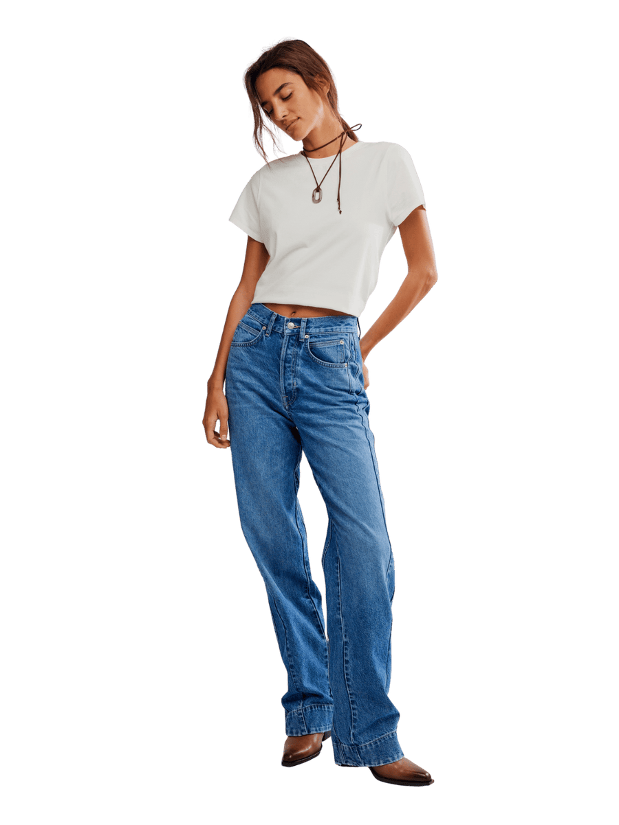 Free People We the Free Stick Around Slim Curve Jeans in Stay For The Morning | Twentyseven Toronto