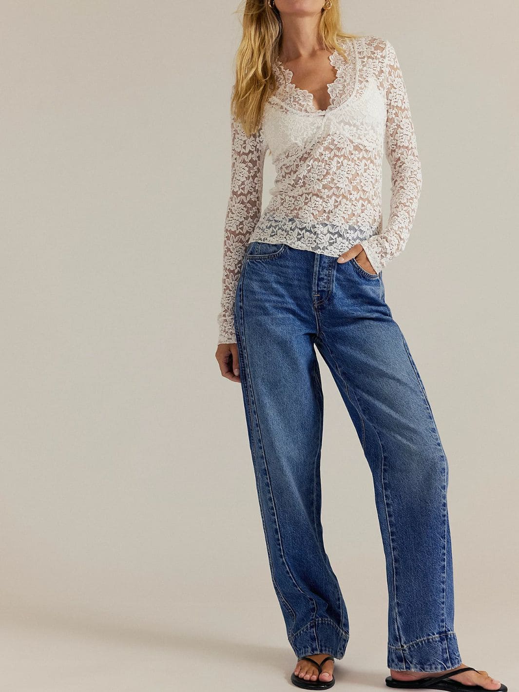 Free People We the Free Stick Around Slim Curve Jeans in Stay For The Morning | Twentyseven Toronto