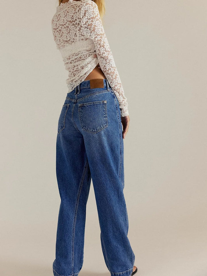 Free People We the Free Stick Around Slim Curve Jeans in Stay For The Morning | Twentyseven Toronto