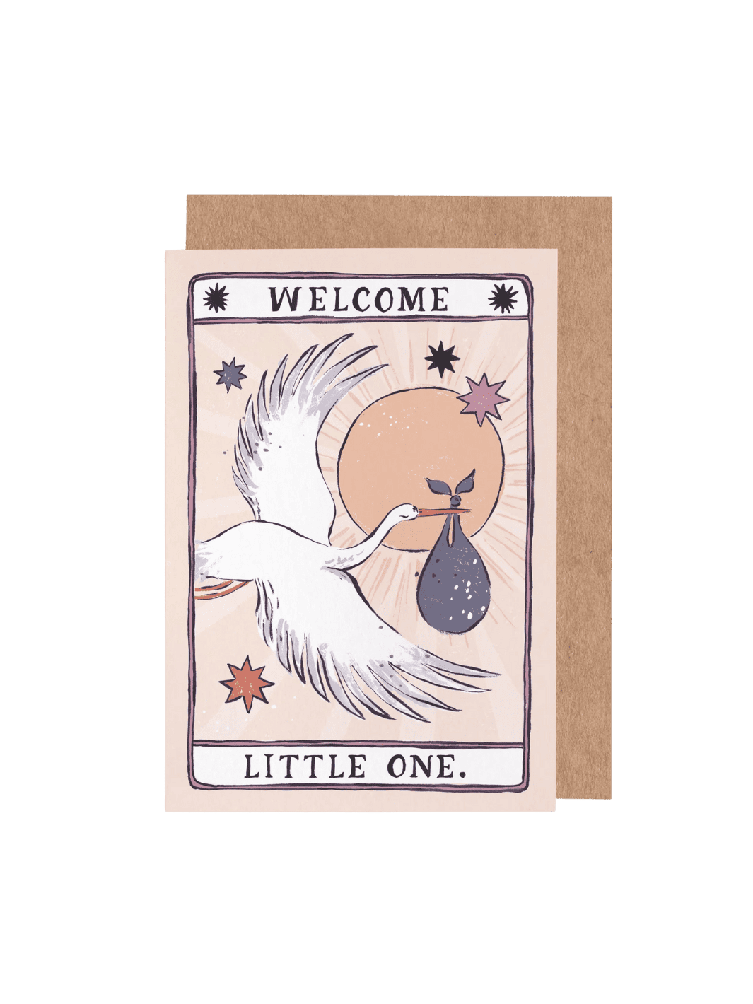 Sister Paper Co. Stork New Baby Card | Gender Neutral Baby Cards | Twentyseven Toronto