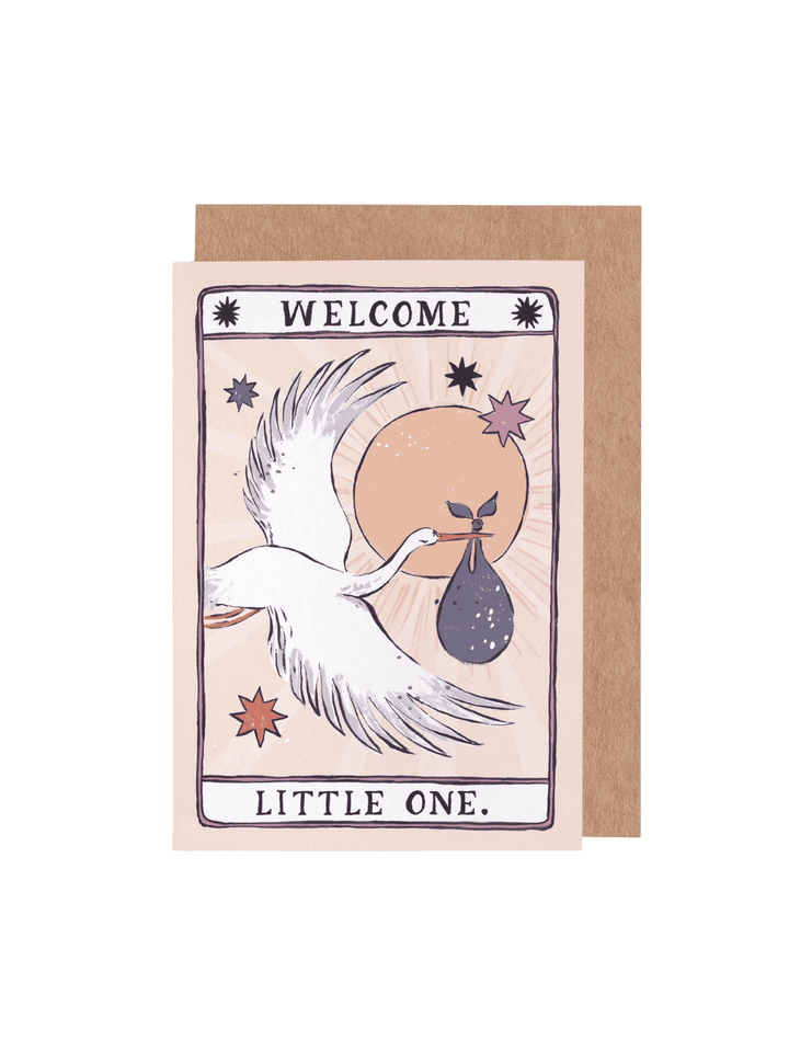 Sister Paper Co. Stork New Baby Card | Gender Neutral Baby Cards | Twentyseven Toronto