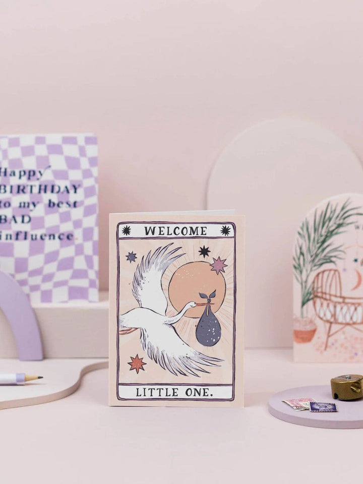 Sister Paper Co. Stork New Baby Card | Gender Neutral Baby Cards | Twentyseven Toronto