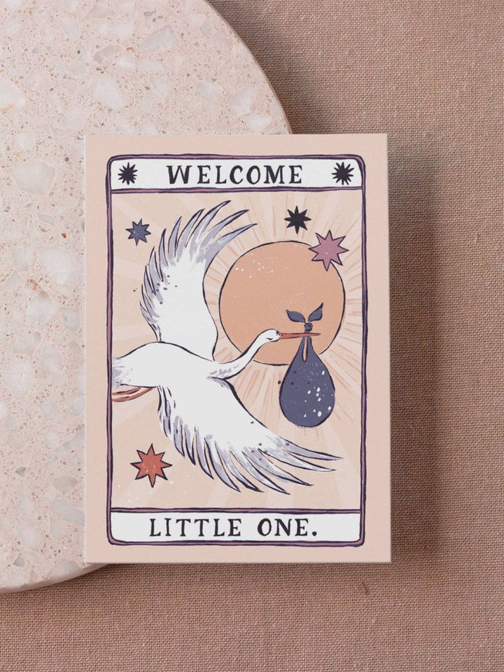 Sister Paper Co. Stork New Baby Card | Gender Neutral Baby Cards | Twentyseven Toronto