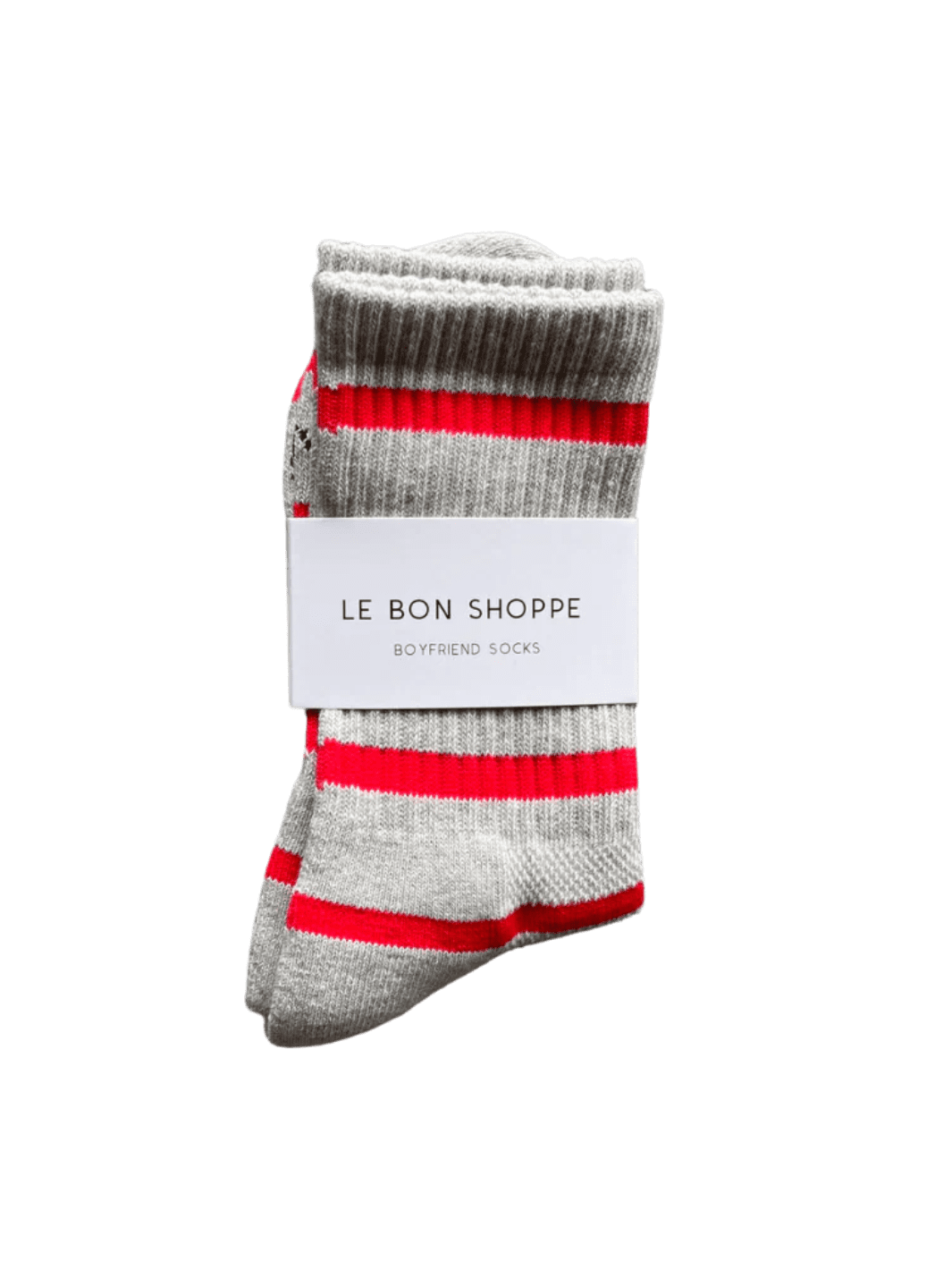 Le Bon Shoppe Striped Boyfriend Socks - Red Stripe | Twentyseven Toronto