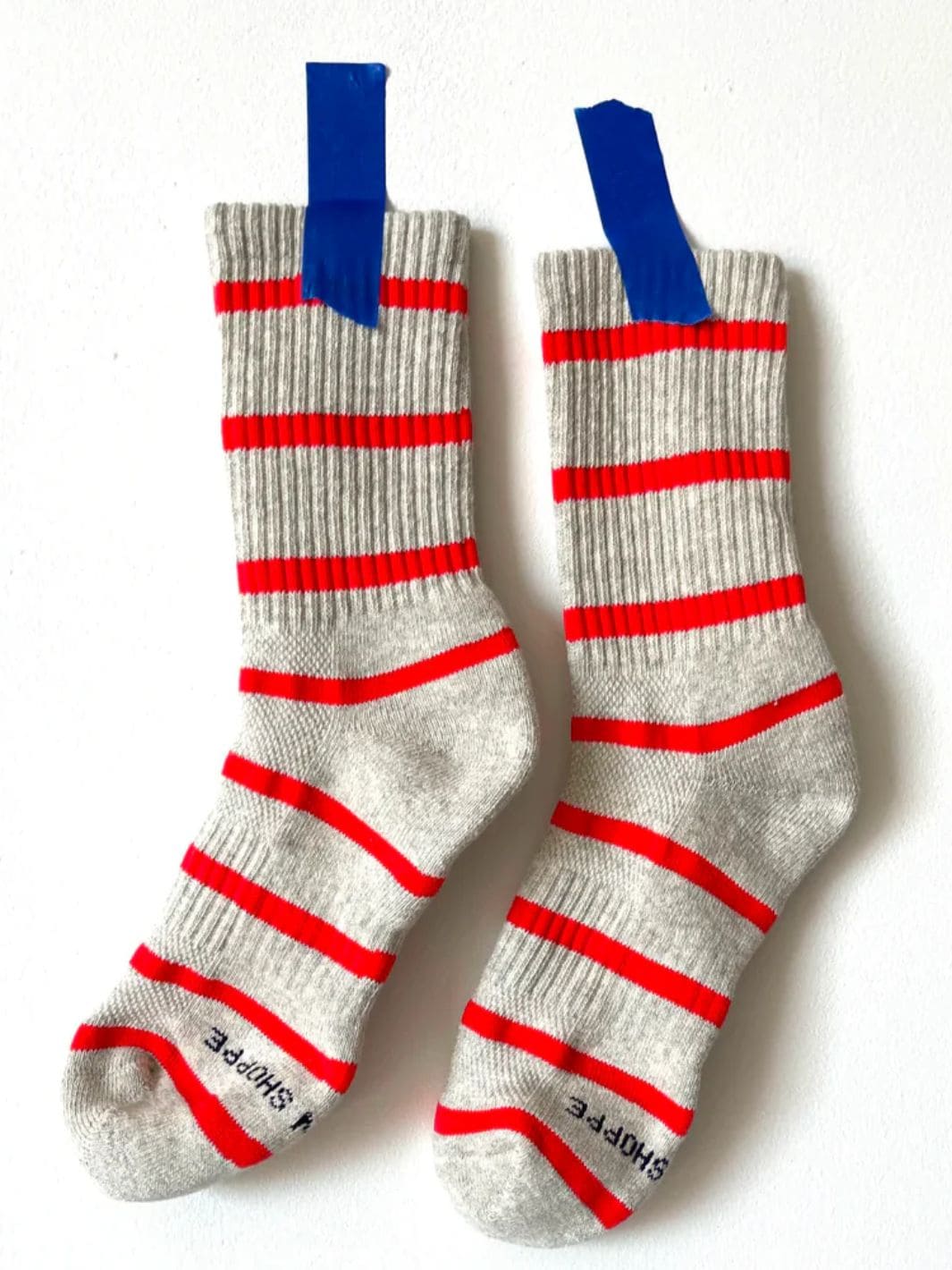 Le Bon Shoppe Striped Boyfriend Socks - Red Stripe | Twentyseven Toronto