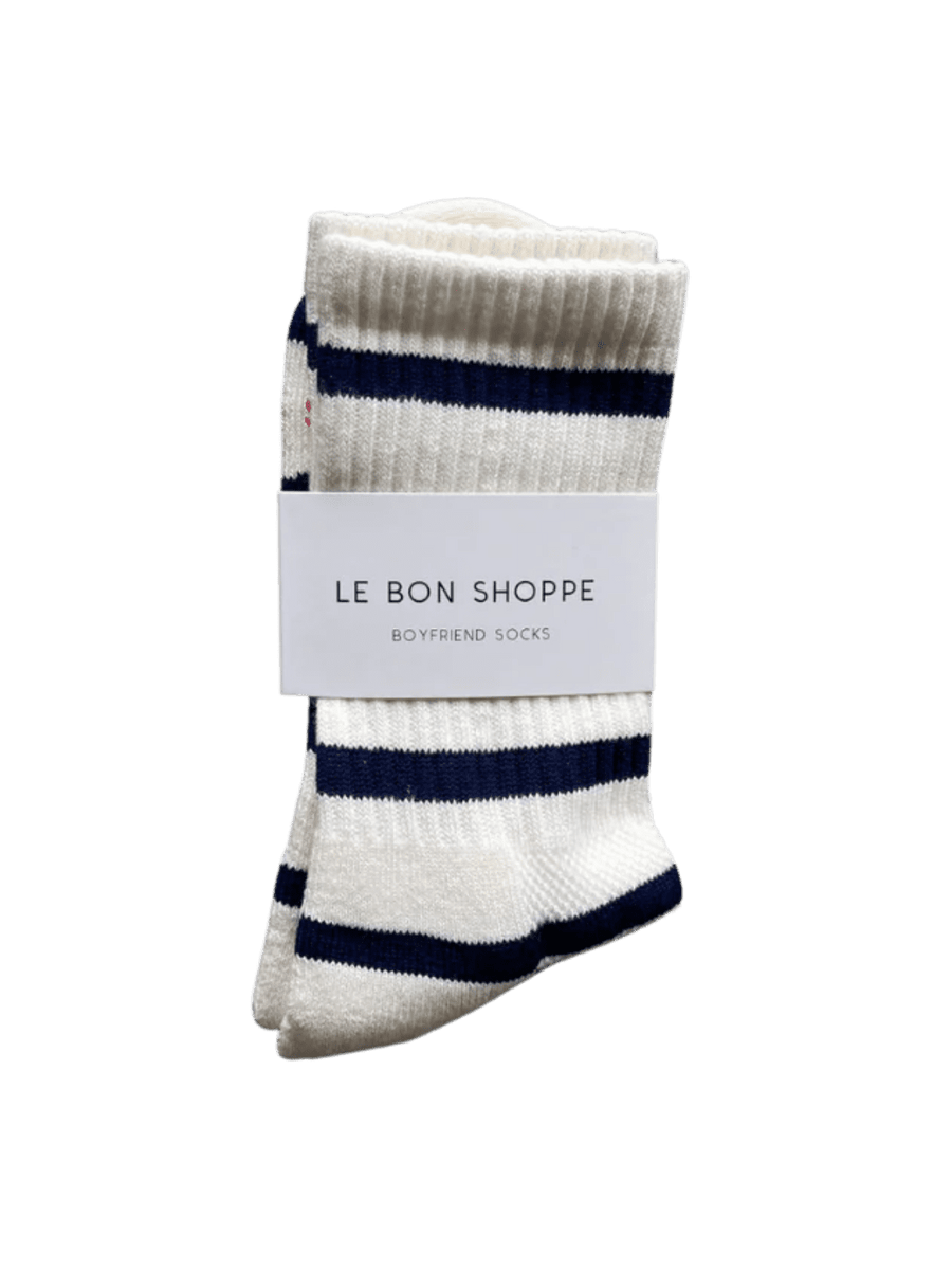 Le Bon Shoppe Striped Boyfriend Socks - Sailor Stripe | Twentyseven Toronto