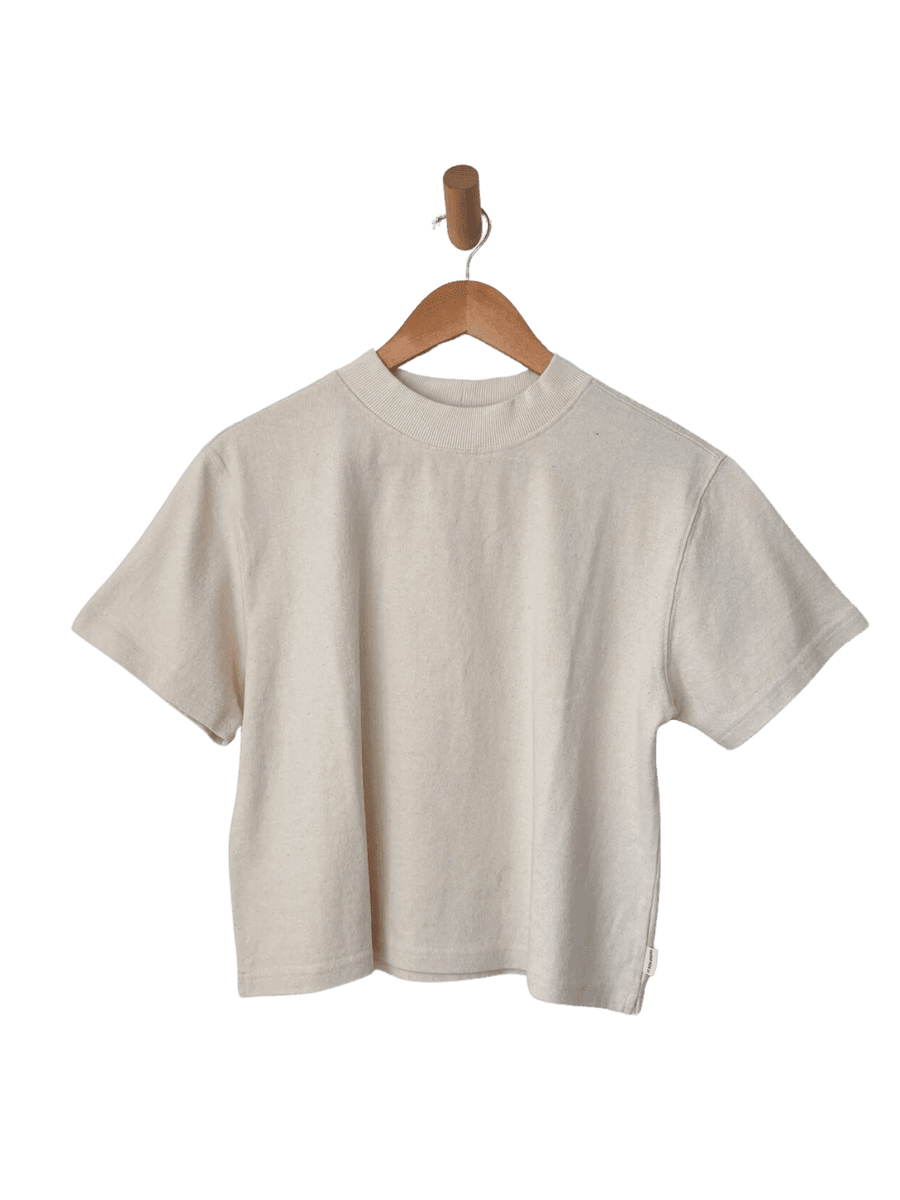 Le Bon Shoppe Sunset Mock Neck Tee - Naturel | Twentyseven Toronto