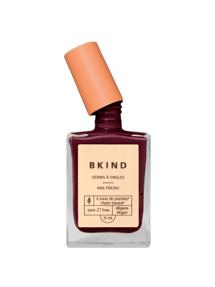 BKIND Vegan & 21-Free Nail Polish - T'as Ben Raisin | Twentyseven Toronto