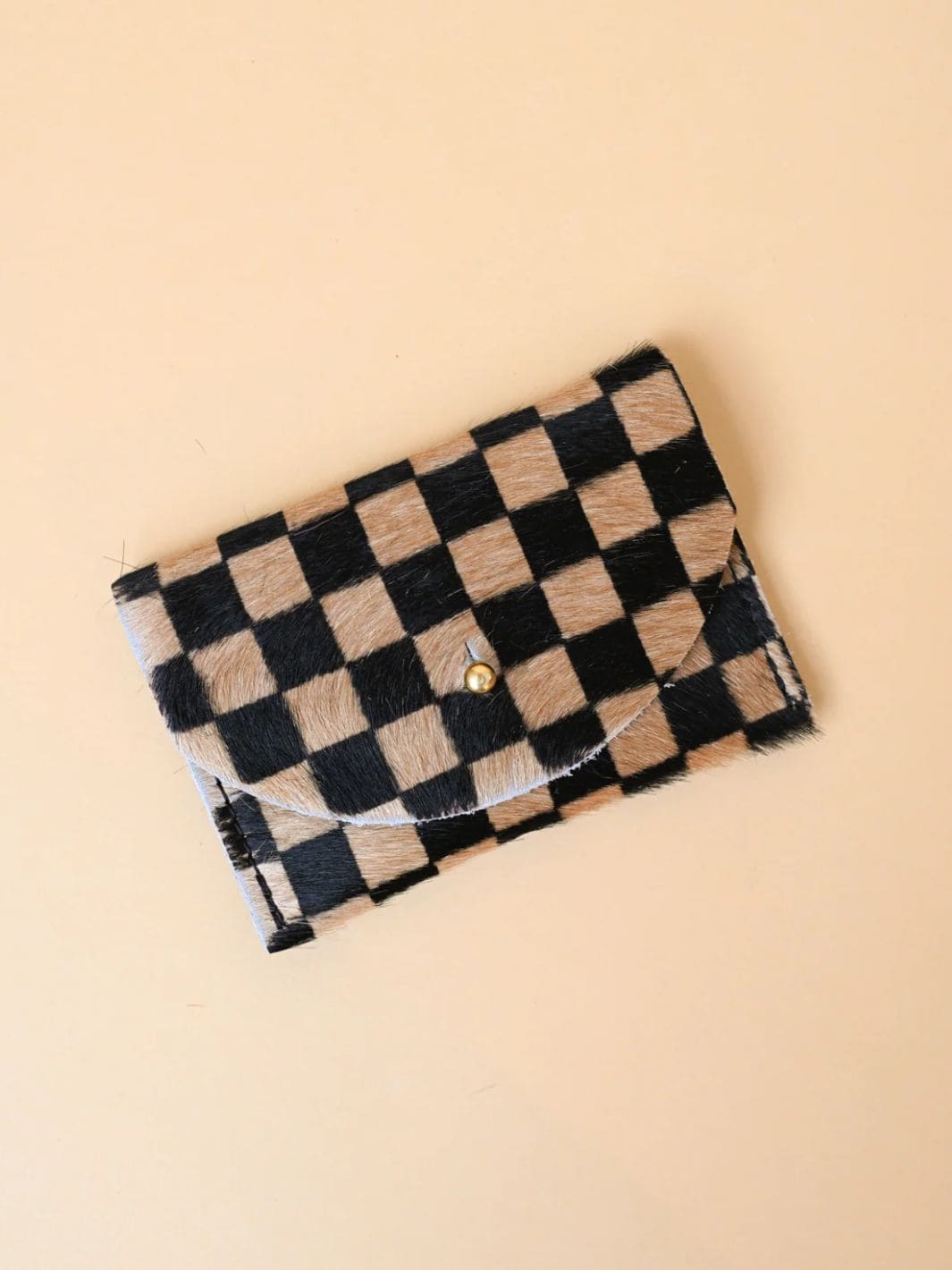 Primecut Tan Checkered Cardholder | Twentyseven Toronto