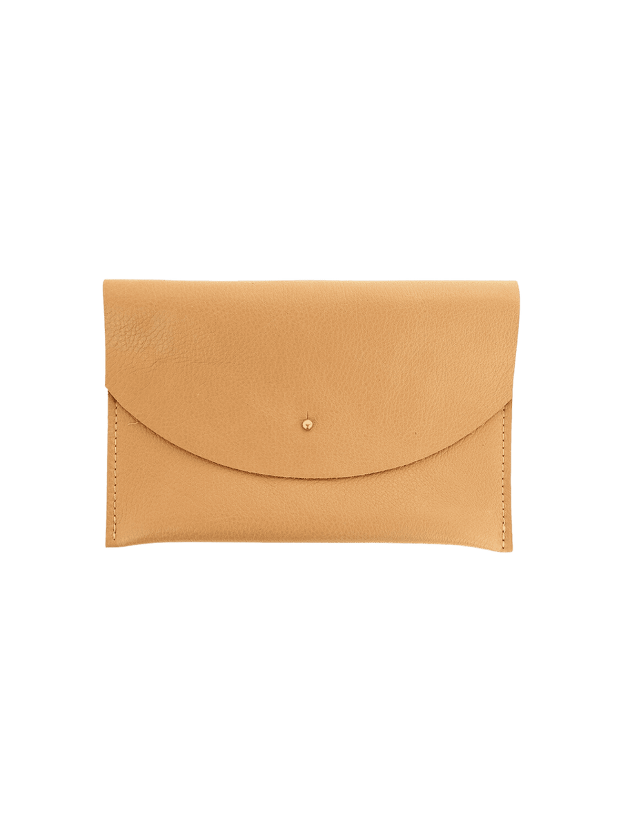 Primecut Tan Leather Envelope Pouch | Twentyseven Toronto