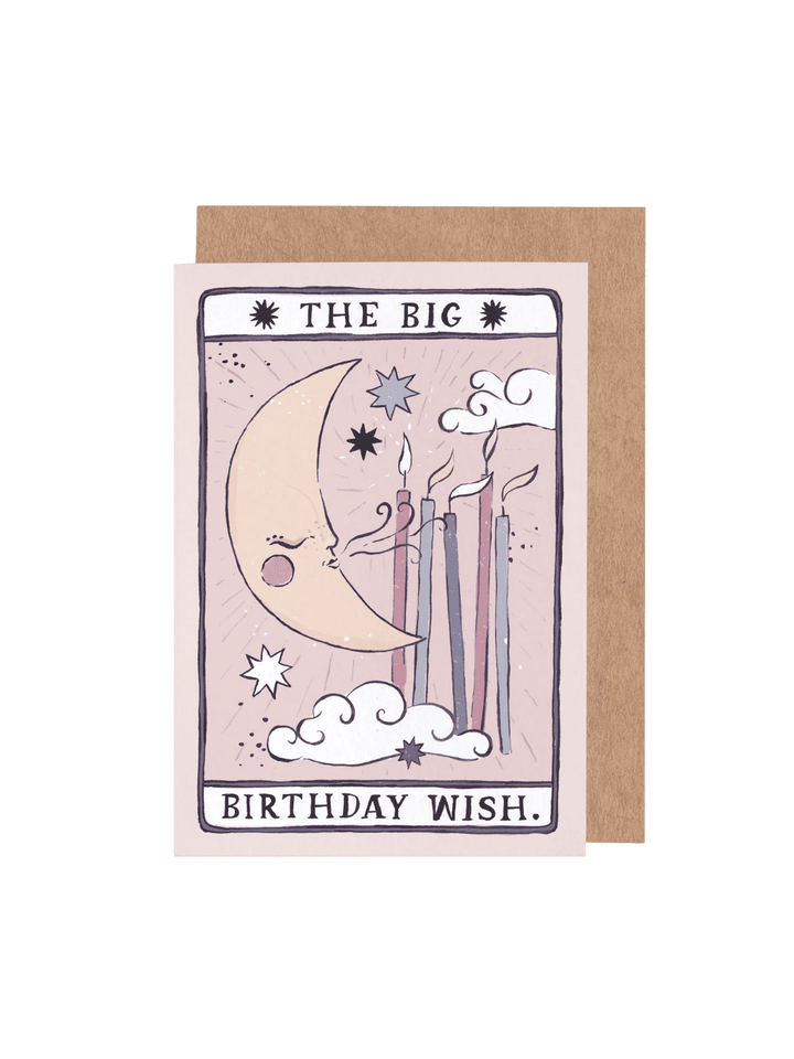 Sister Paper Co. Tarot Moon Birthday Card | Unisex Birthday Card | Moon Tarot | Twentyseven Toronto