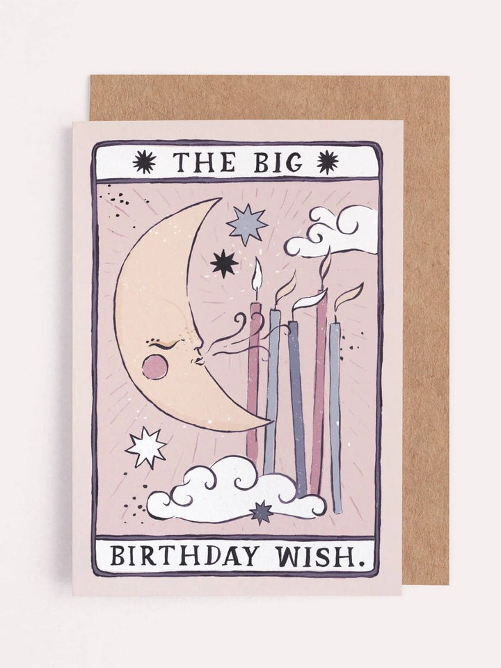 Sister Paper Co. Tarot Moon Birthday Card | Unisex Birthday Card | Moon Tarot | Twentyseven Toronto
