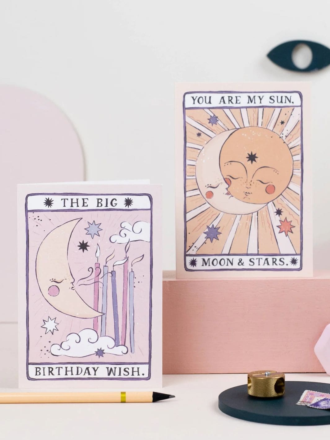 Sister Paper Co. Tarot Moon Birthday Card | Unisex Birthday Card | Moon Tarot | Twentyseven Toronto