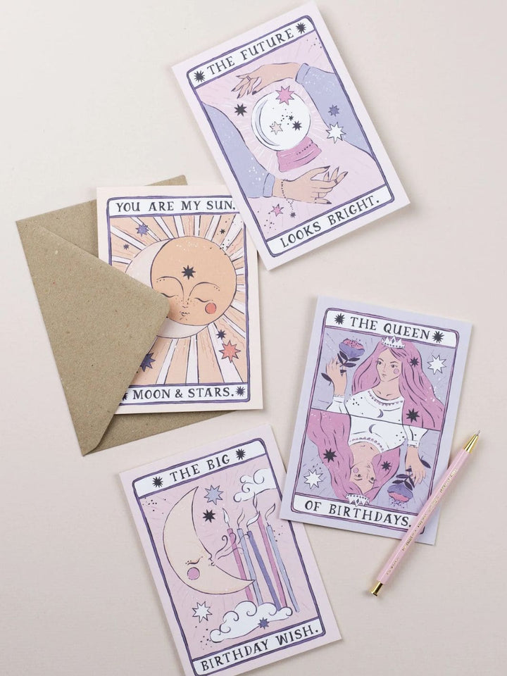 Sister Paper Co. Tarot Moon Birthday Card | Unisex Birthday Card | Moon Tarot | Twentyseven Toronto