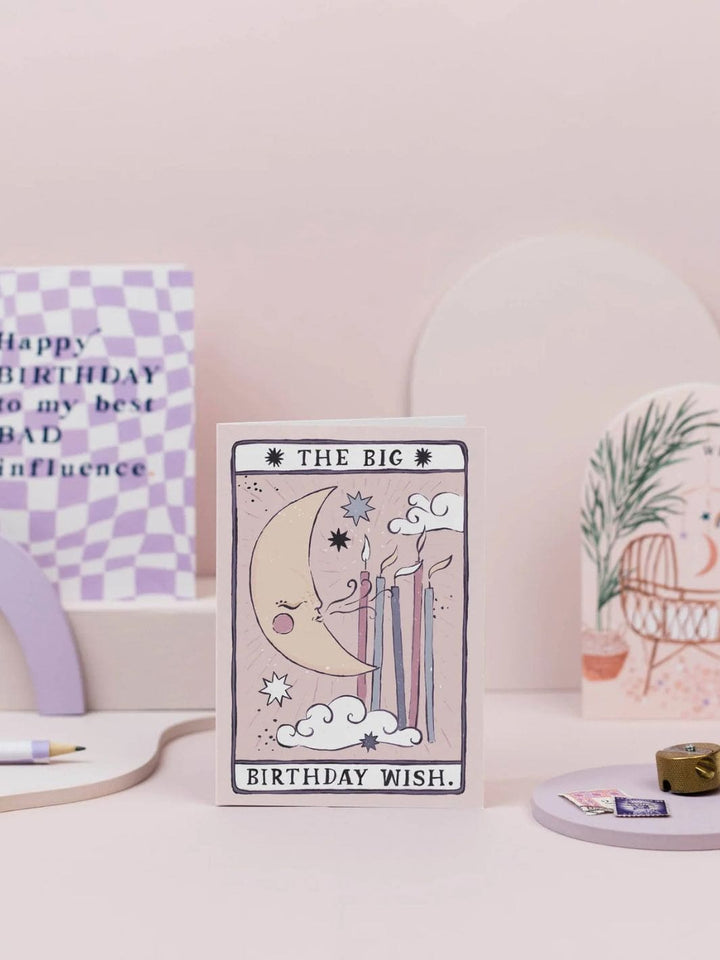 Sister Paper Co. Tarot Moon Birthday Card | Unisex Birthday Card | Moon Tarot | Twentyseven Toronto