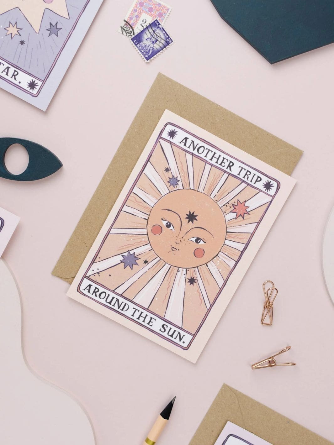 Sister Paper Co. Tarot Sun Birthday Card | Tarot Card | Sun Greeting Cards | Twentyseven Toronto